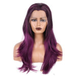 Gradient Color Inner Buckle Long Curly Hair High Temperature Silk Color Lace Headgear - Image 8