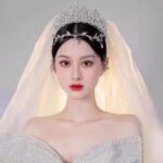 Crystal Atmospheric Wedding Dress Design Headwear