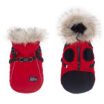 The New Teddy Bichon Pet Cotton Coat Autumn And Winter Clothes Can Be Towed - Image 4