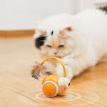 Cat Toy Cat Toy Inflated Ego Cat Teaser Stick Intelligent Cat Teaser Toy Electric Sports Car Lazy Cat Teaser Stick Feathers - Image 5