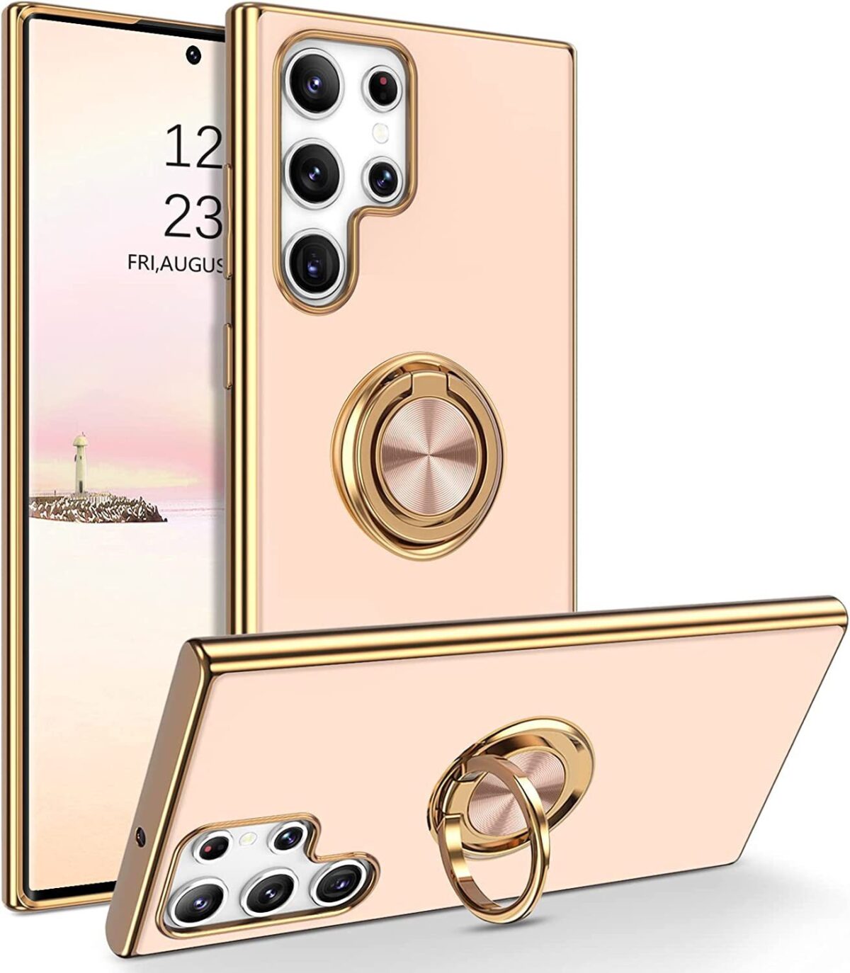 Applicable M54 Phone Case 6D Ring On-board Bracket Silicone Protective Sleeve Electroplating - Image 6