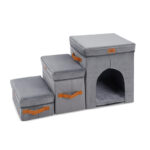 Foldable Pet Storage Stairs Dog Steps Ladder - Image 6