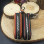 Car key bag universal leather zipper key pack - Image 3