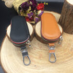 Car key bag universal leather zipper key pack - Image 2
