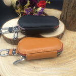 Car key bag universal leather zipper key pack - Image 5