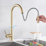 Full copper pull-out rotatable kitchen faucet - Image 2