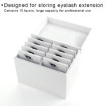 White Acrylic Eyelash Storage Box - Image 3