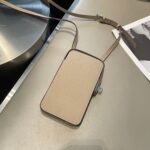 Fully Equipped Twist Lock Palm Print Leather Simple Solid Color Horizontal Mini Bag - Image 8
