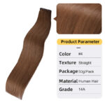 Second Generation Hand-knitted Hair Weft White Hair Extension Braid Real Hair - Image 8