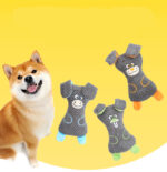 Dog Plush Bites Toys Squeak Cute Animal Shapes Grind Teeth And Clean Teeth Interactive Play Pet Supplies - Image 4