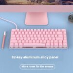 Mechanical Keyboard 82 Keys White Backlight Style Game - Image 3