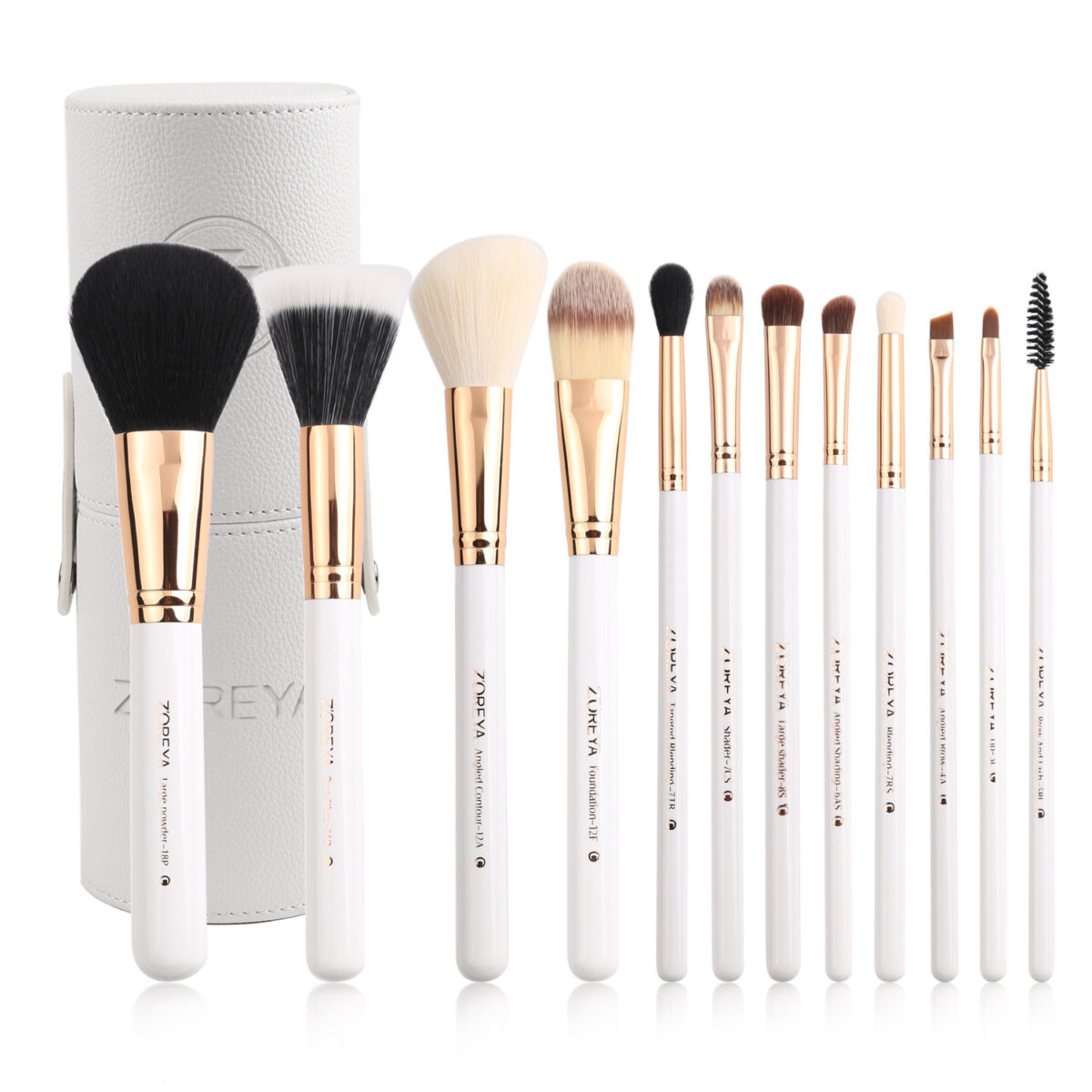 Man-made fiber color tube makeup brush set - Image 1