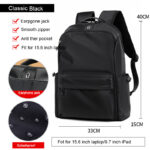 Fashion Simple Travel Bag Trendy Cool Male College Student Computer School Bag - Image 4