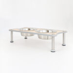 Adjustable Height Dog Food Bowl Rack - Image 4