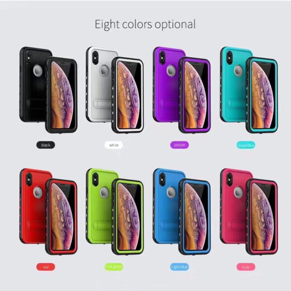 Bracket waterproof mobile phone case