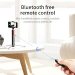 Compatible with Apple, Integrated Bluetooth remote control selfie stick with tripod - Image 2