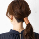 PU Leather Headband Gel Women Ponytail Clip Decoration Hair Accessories - Image 3