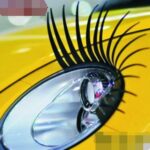 Headlight Eyelash Sticker Car Eyelashes Car False Eyelashes Car Sticker Electric Eye Sticker (2 Pack) - Image 2