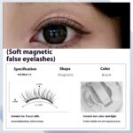 Magnetic False Eyelashes Natural Long Lasting Eyelashes Integrated Soap Holder - Image 5
