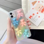 Compatible with Apple , Macaron color bear phone case - Image 3