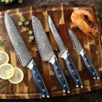 Damascus knife set kitchen stainless steel - Image 4