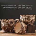 Flower Pot Ceramic Large Extra Large Wood Shaped Tree Root Green Plant Succulent Flower Pot - Image 6