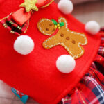 Fashionable New Year Christmas Red Plaid Dog Clothes - Image 5
