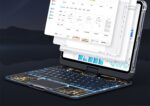 360 Swivel Keyboard Clear Case For IPad Smart Trackpad Bluetooth-compatible Keyboard Case Cover With Pen Slot - Image 9