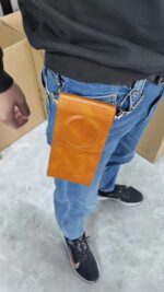 Vision Pro Power Protection Sleeve Storage Bag Portable Leather Satchel - Image 9