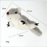 Cat Toys Flapping Squirrel, Lifelike Squirrel Sound And Rechargeable Touch Activated Kitten Toy Catnip Kicker Interactive Exercise Toys For All Cats - Image 4