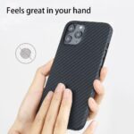 Compatible with Apple, Suitable For Iphone12promax 12MINI Protective Cover Carbon Fiber Phone Case - Image 5