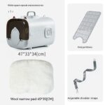 Cat Bag Outdoor Portable Space Capsule Large Capacity Pet Flight Case Portable Anti-stress Dog Check-in Suitcase - Image 10