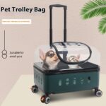 Cat Bag Pet Trolley Bag Outdoor Portable Universal Wheel Breathable Pull Rod Pet Box Large Capacity
