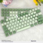 124 Key Matcha Themed PBT Sublimation Keycap - Image 3