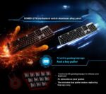 G413 Gaming Electronic Sports Mechanical Keyboard Desktop Backlight 104 Key Metal Panel - Image 6