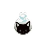 Pet Dog Brand Cute Cartoon Cat And Fish Printed Cat Necklace Pendant Alloy Dog Collar Ornament Pendant - Image 6