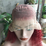 Frontal Lace Wig Human Hair Kinky Curly Hair - Image 3