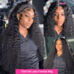 Creative Fashion Front Lace Black Long Curly Hair - Image 3