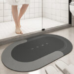 Cushion Bathroom Sliding Door Floor Foot Mat - Image 8
