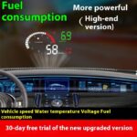 Car Mounted HUD Head Up Display Fuel Consumption Voltage Projector - Image 2