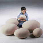 Simulation Pebble Lazy Sofa Multifunctional Stone Pillow Cushion Creative Props - Image 6