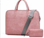 Faux Leather Laptop Bag For Women - Image 4