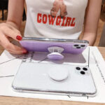 Jelly Painted Epoxy Glitter Phone Case Crystal Stand - Image 2