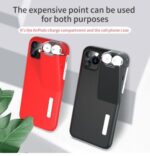 Compatible with Apple, AirPods Charging Case Black Edge Cover For iPhone - Image 2
