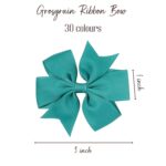 20 60pcs 3 Inches Boutique Grosgrain Ribbon Pinwheel Hair Bows For Baby Girls, Toddler Bows Hair Clip Birthday Gifts In Pair - Image 2