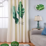 Banana leaf digital printing curtain - Image 3