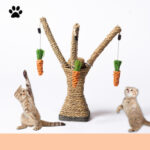 Theclimbing frame sisal rope scratchingtoytoys, sisal grinding claws scratching post platform pet supplies - Image 2
