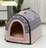 Portable Handle Pet Bed Small And Medium Sized Kennel Warm Cattery - Image 5