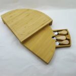 Bamboo Drawer Cheese Knife Bread Fruit Snack Plate - Image 4