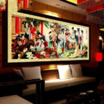 Cross-stitch Calligraphy And Painting New Style Living Room With Large Embroidered - Image 4